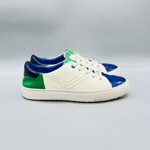 Tory Sport Shoes Womens 7 Multicolor Patent Leather Low Top Golf Sneaker Comfort